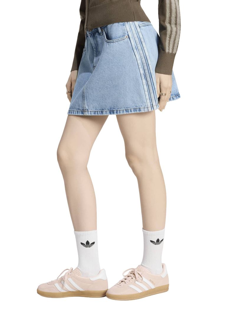Falda Denim Tiro Medio