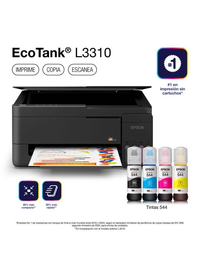 Impresoras Tinta Continua Ecotank L3310