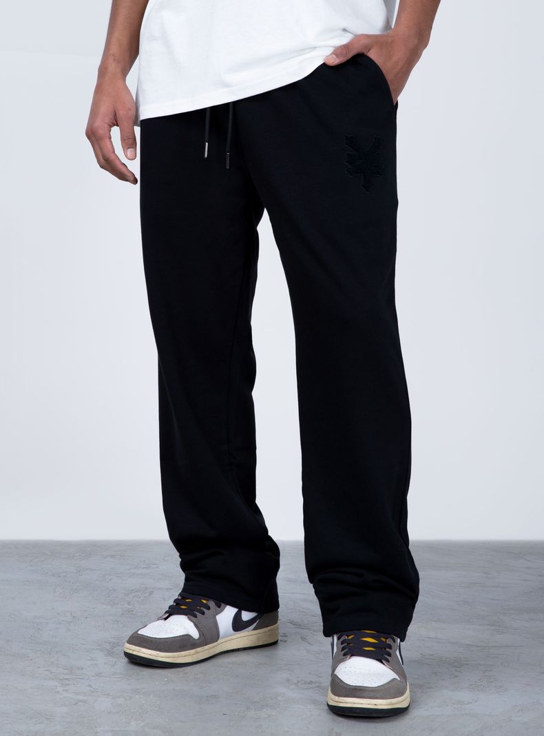 Jogger Straight Greyscale Tiro Medio