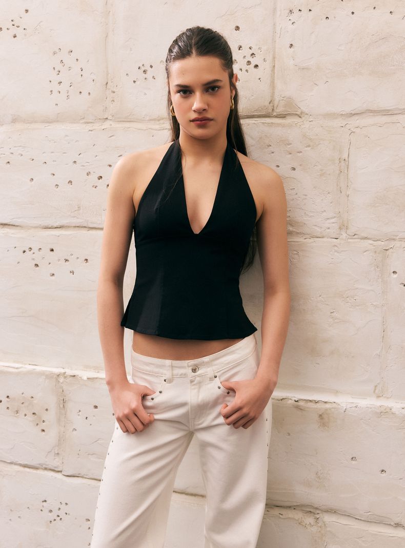 Blusa Escote Halter