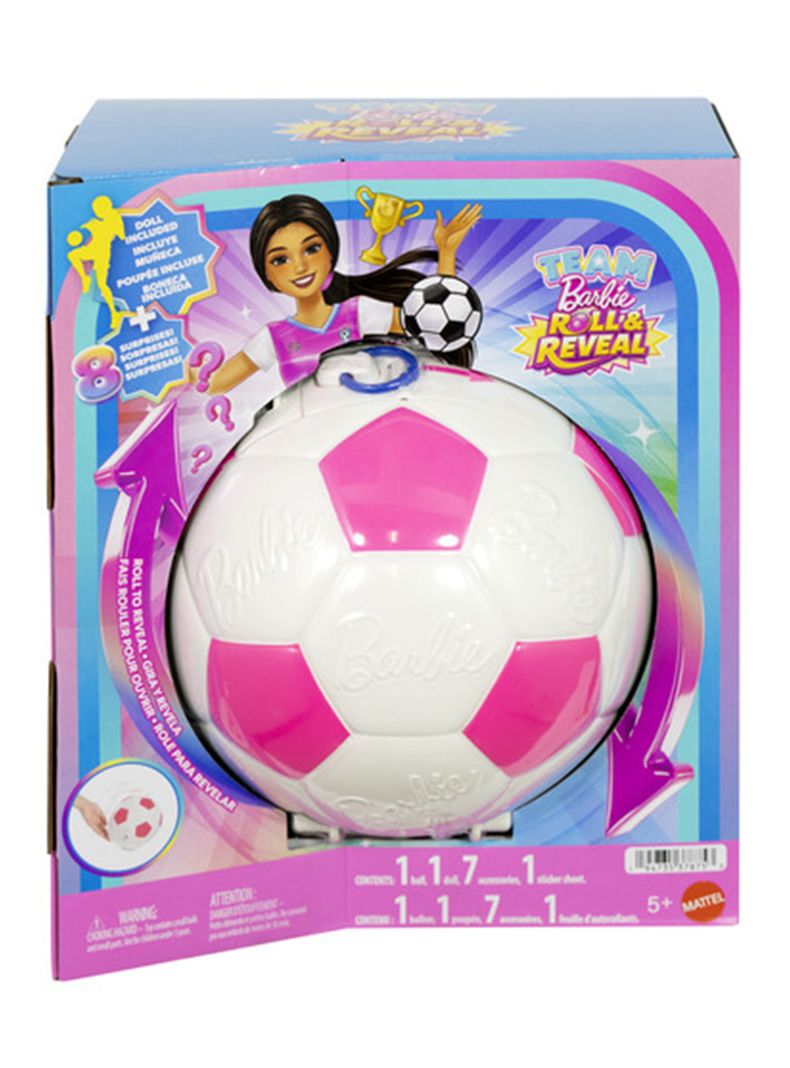 Muñeca Team Roll y Reveal Futbolista con Accesorios Sorpresa