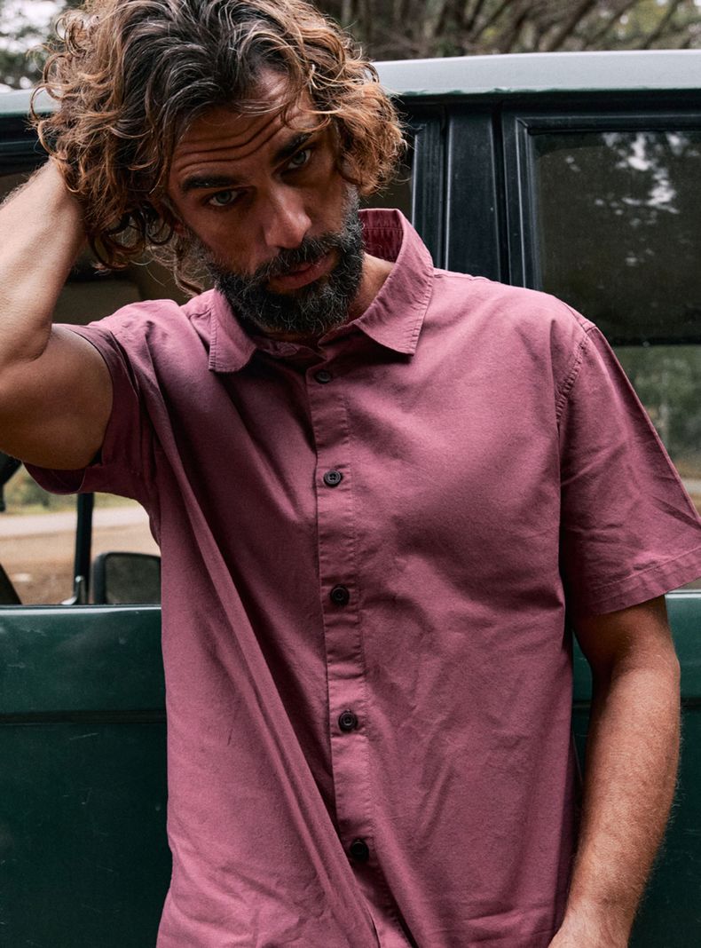 Camisa Pinco Manga Corta Lisa