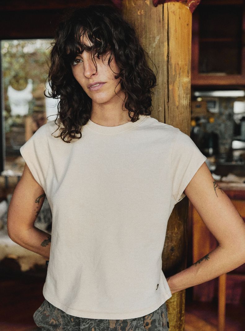 Polera Sari Orgánica Beige