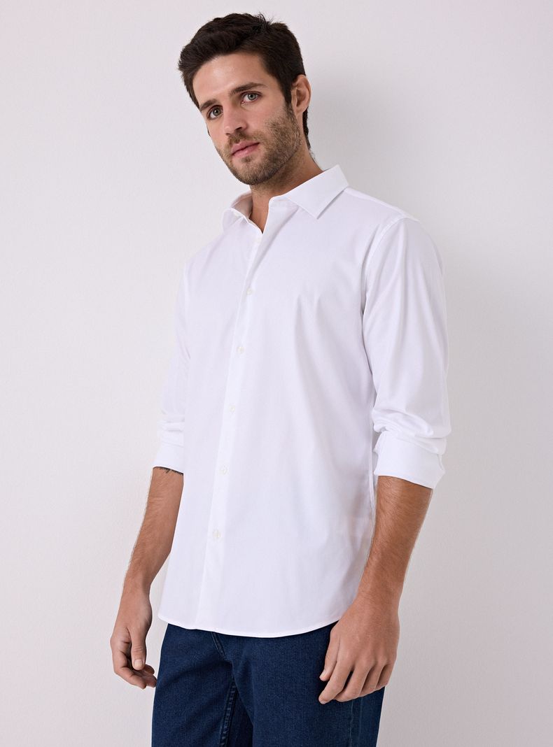 Camisa Non Iron Manga Larga Coolmax