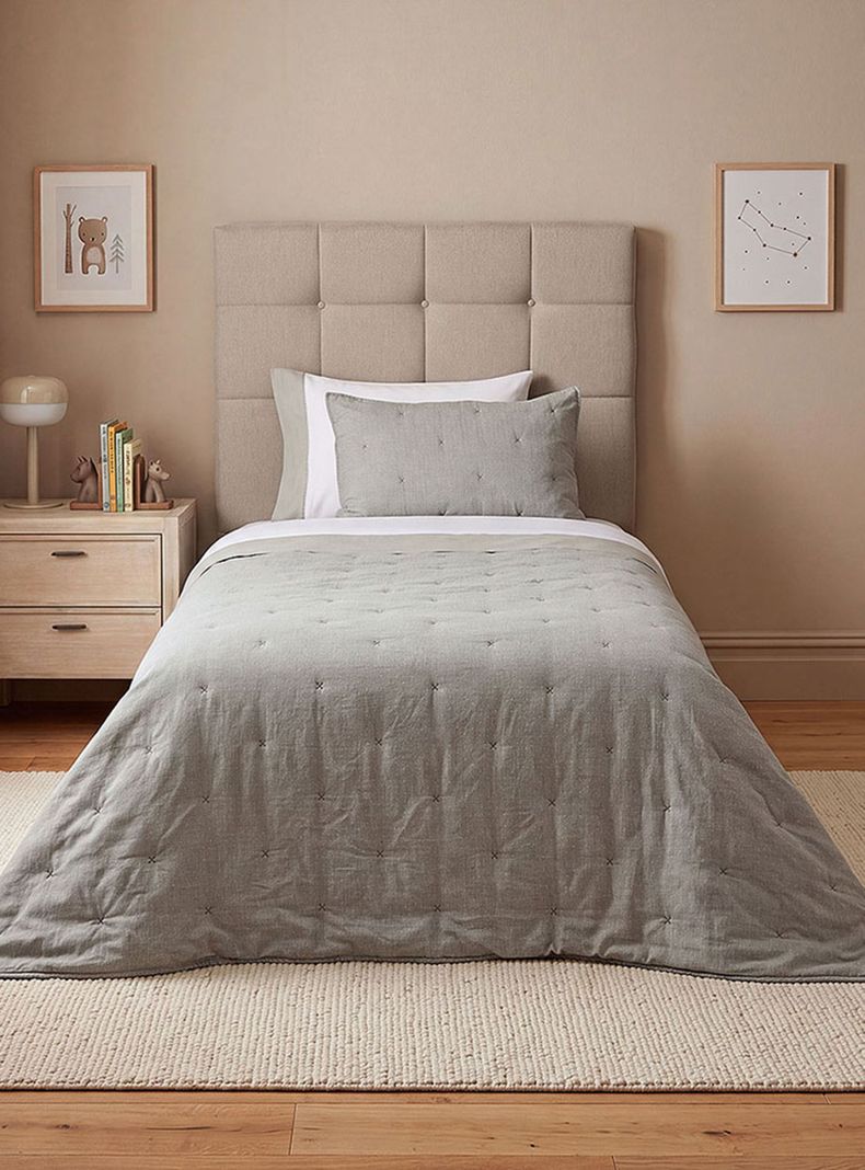 Quilt Kids Algodón Pali Gris 1 Plaza
