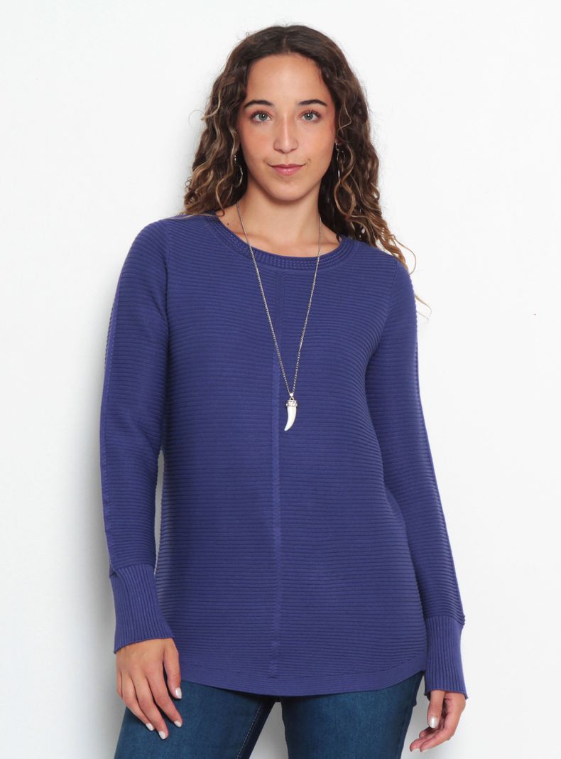 Sweater Básico Manga Larga Escote