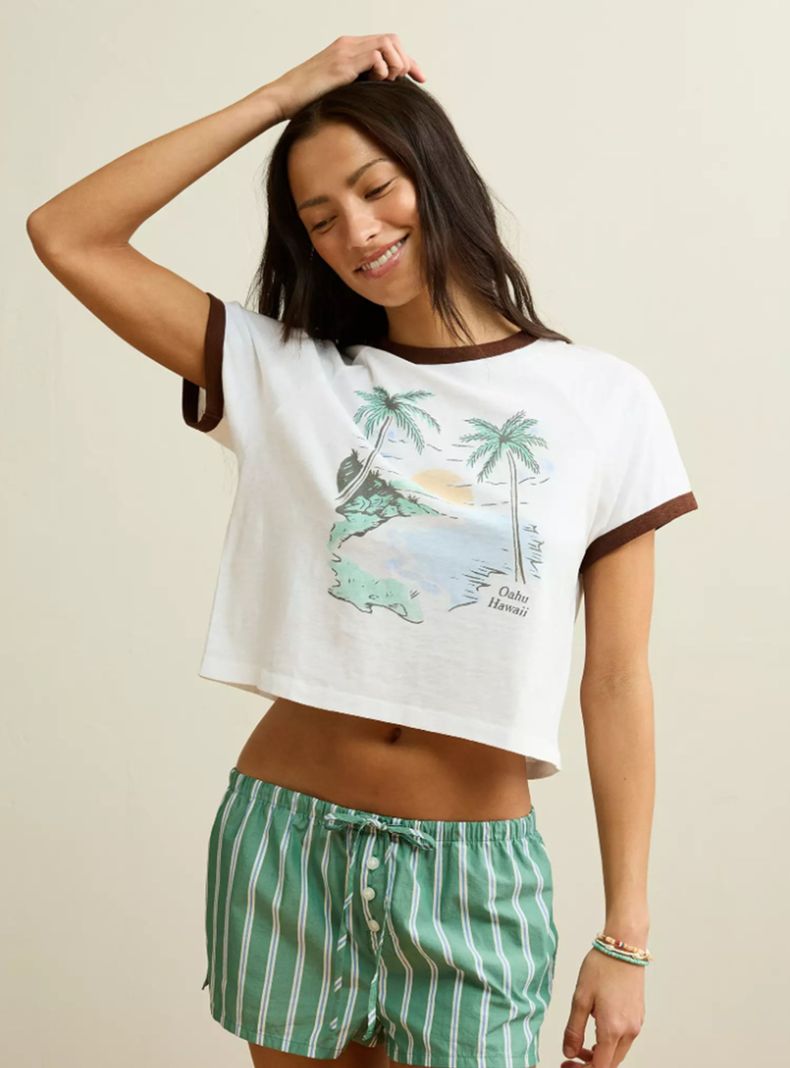 Polera Ae Hey Baby Slub