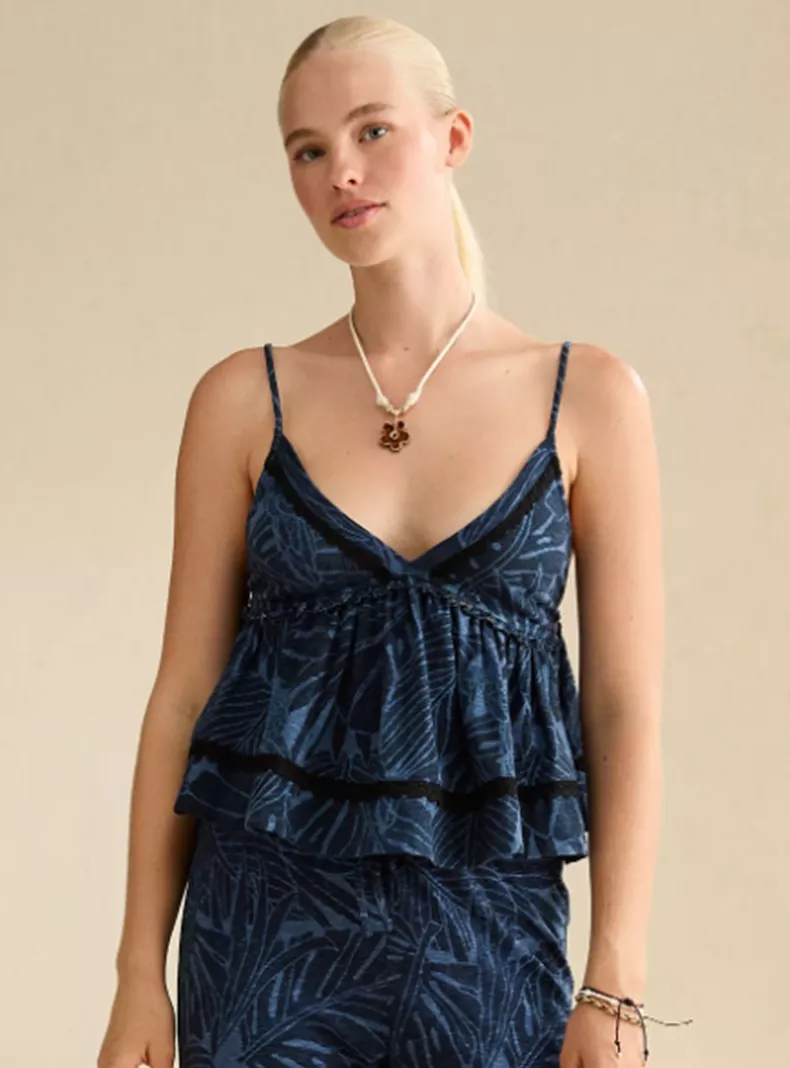 Top Tirantes Ae Jeans Floreado