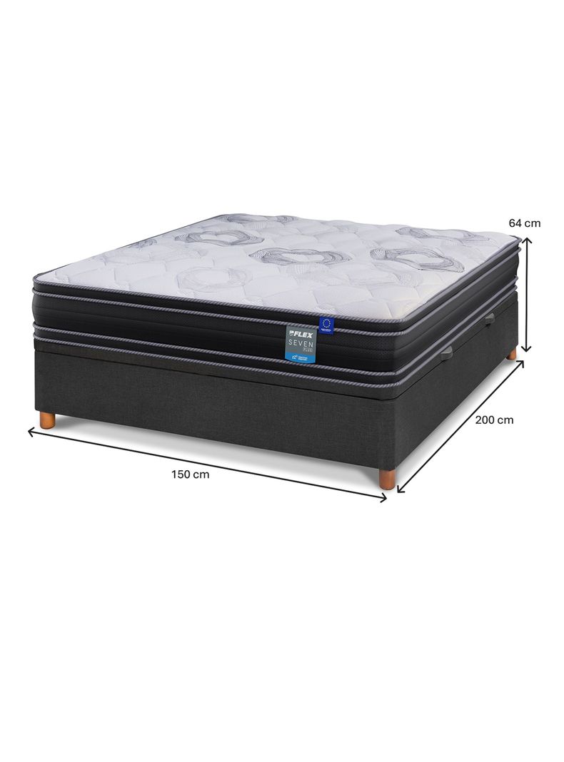 Cama Baúl Seven Plus 2 Plazas-1