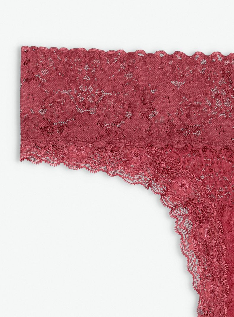 Calzón Bikini Diseño Encaje Tejido Lados-2