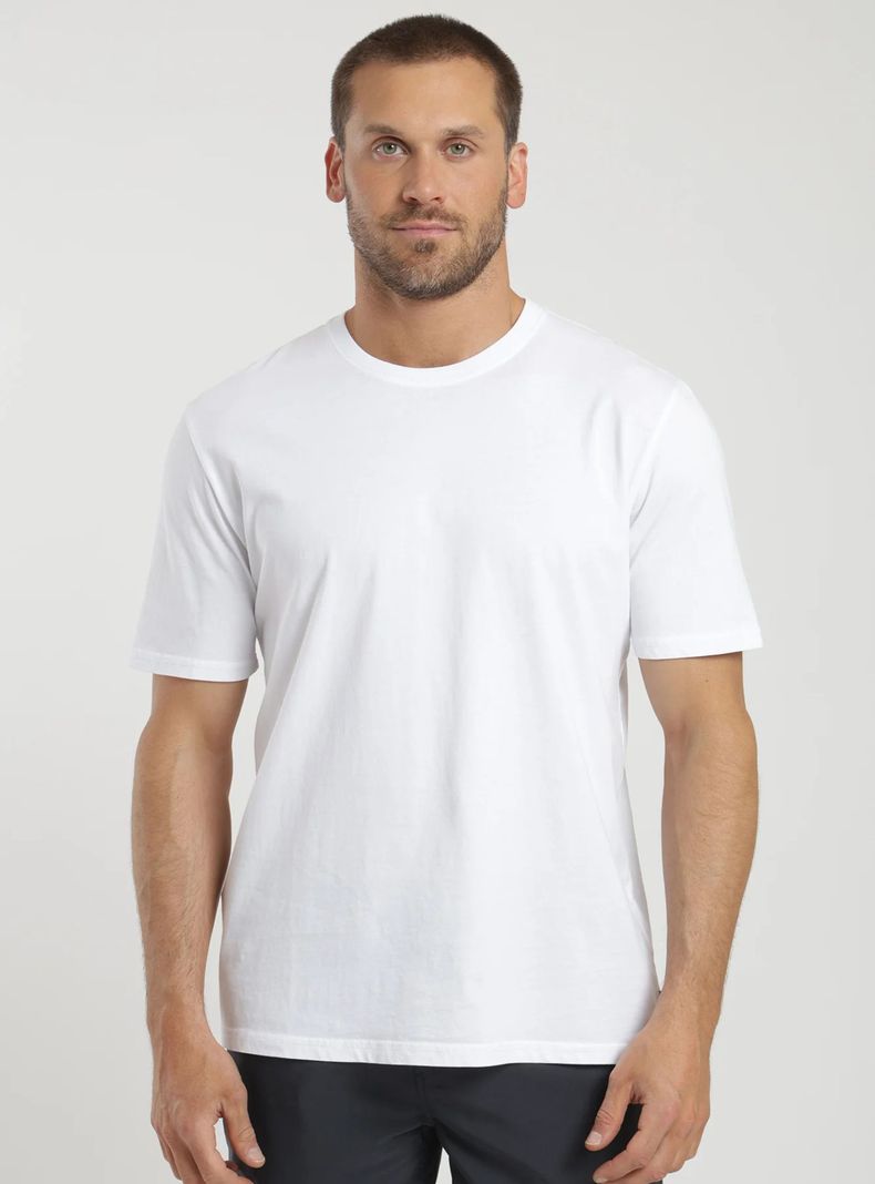 Polera Manga Corta Plain Cuello Redondo