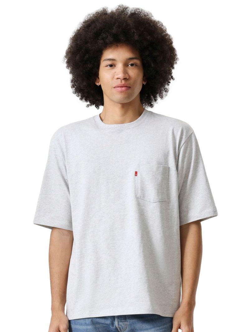 Polera Manga Corta Lisa con Bolsillo