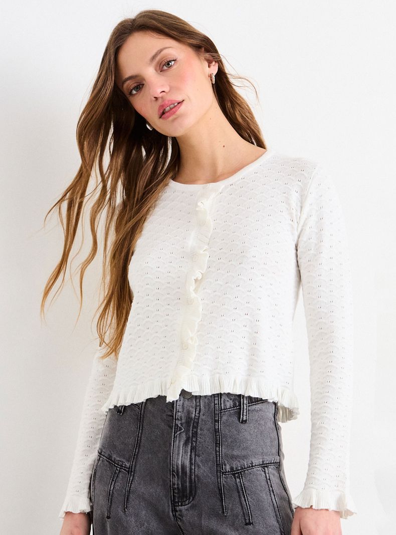Chaleco Liso con Detalles en Botones