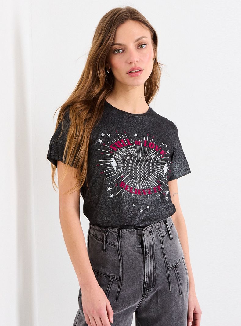 Polera Estampada Full Of Love