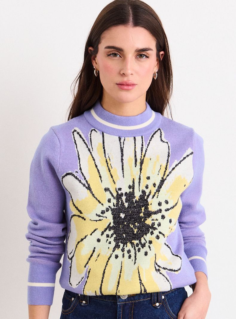 Sweater Fantasía Maxi Flor