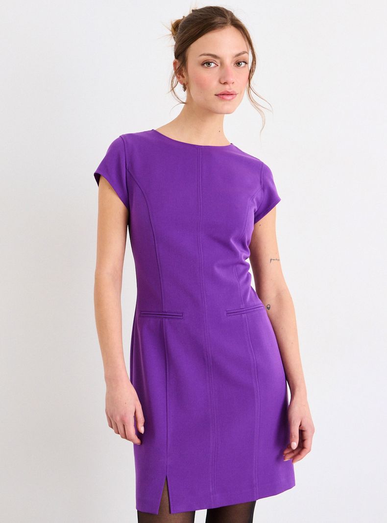 Vestido Liso Mini Color