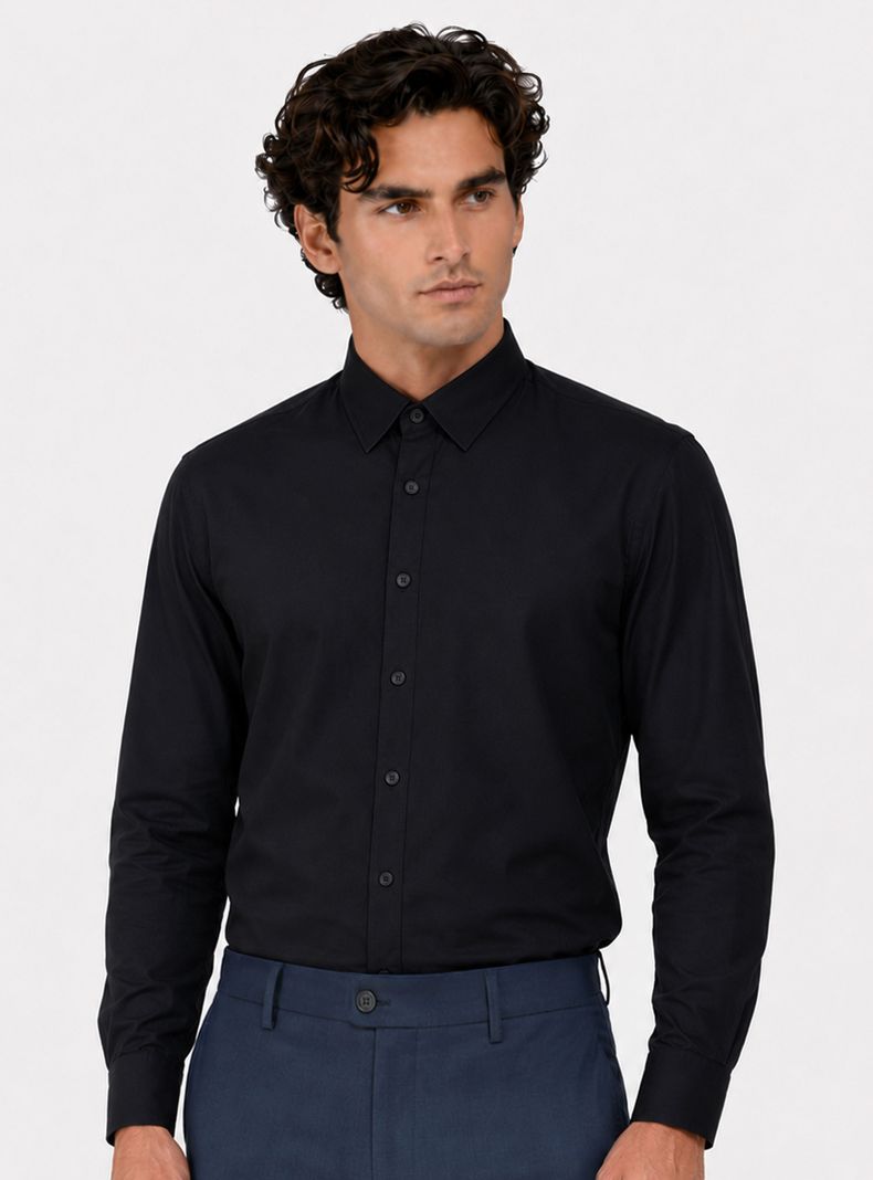 Camisa Formal Manga Larga Color Regular