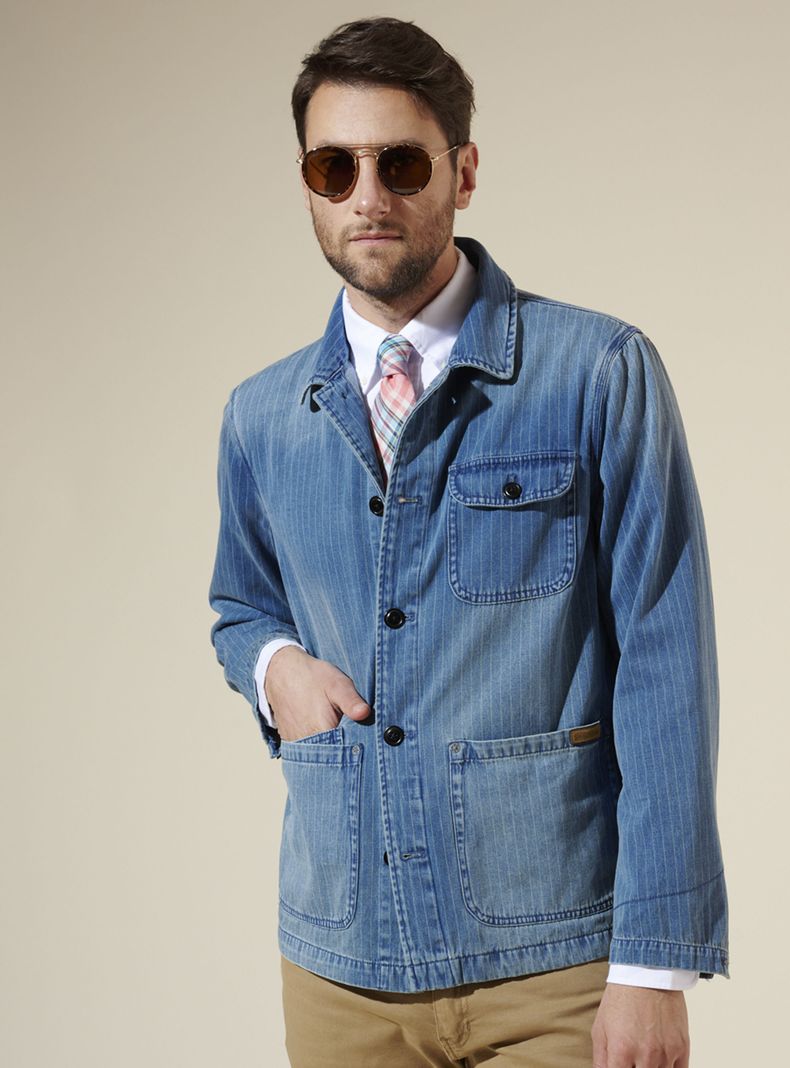 Chaqueta Botón Bolsillo