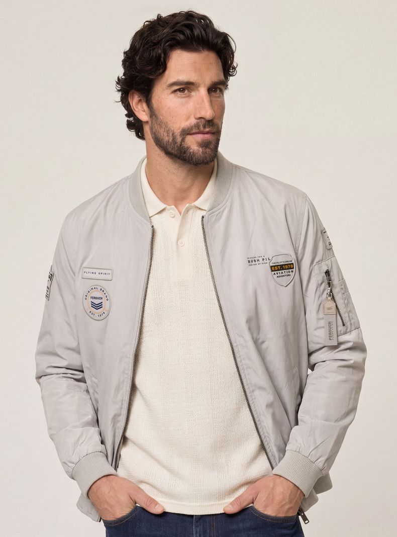 Chaqueta Pilot Bomber Cierre