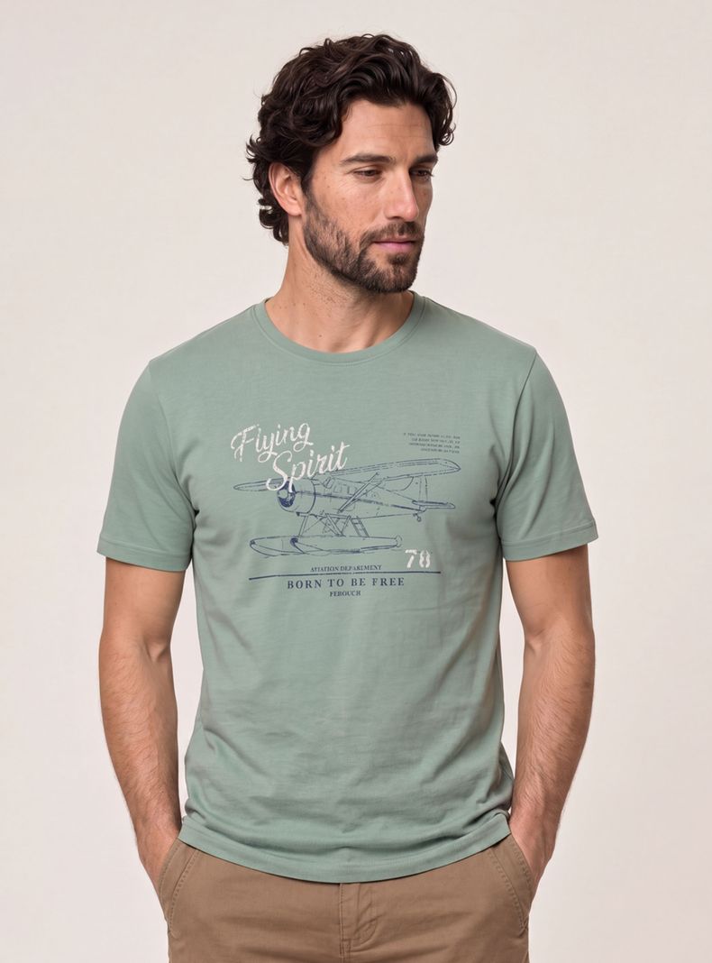 Polera Bakersville Estampado