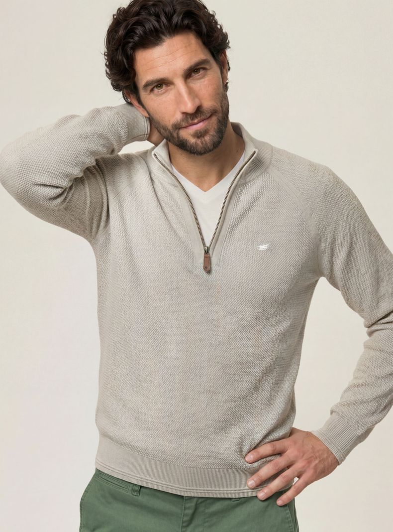 Sweater Asheville Medio Cierre