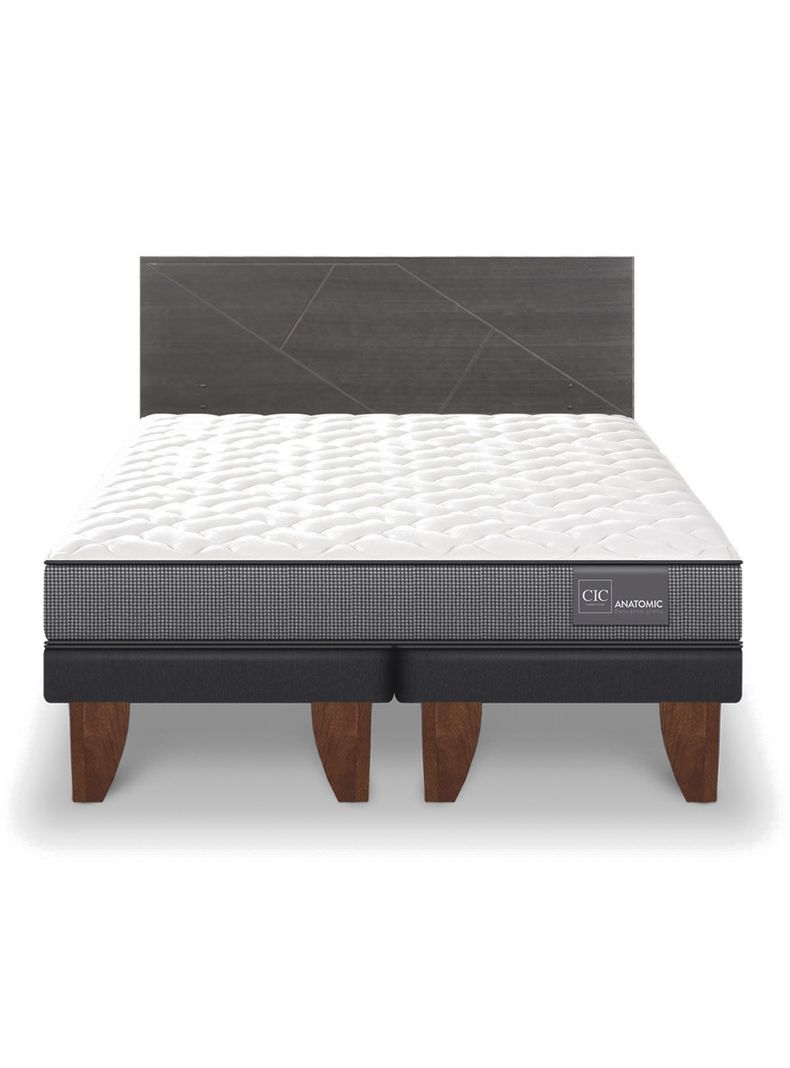 Cama Europea Anatomic King + Respaldo Villarrica-2