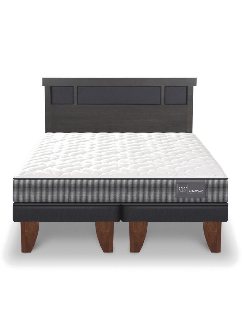 Cama Europea Anatomic King + Respaldo Dublín-2