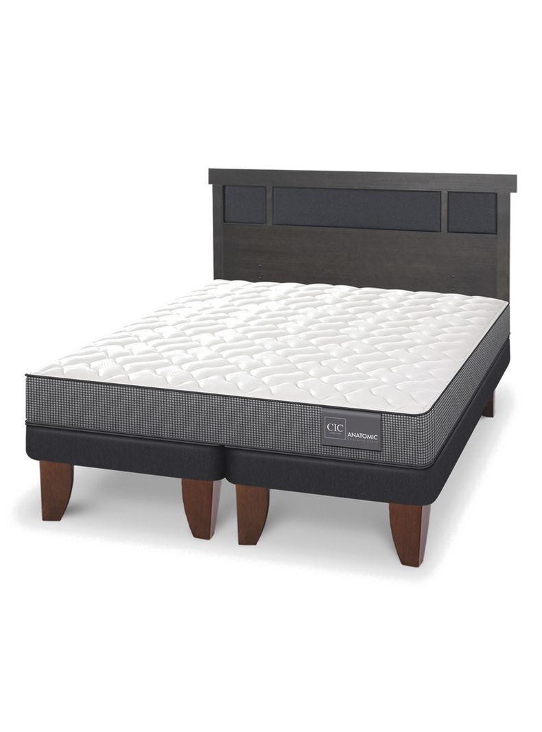 Cama Europea Anatomic King + Respaldo Dublín-0