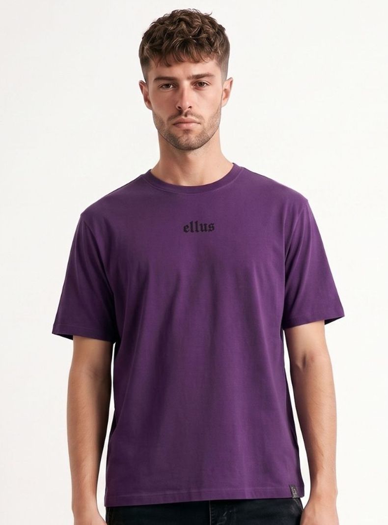 Polera Lisa Regular Fit Silicone Wash + Pespunte Contraste