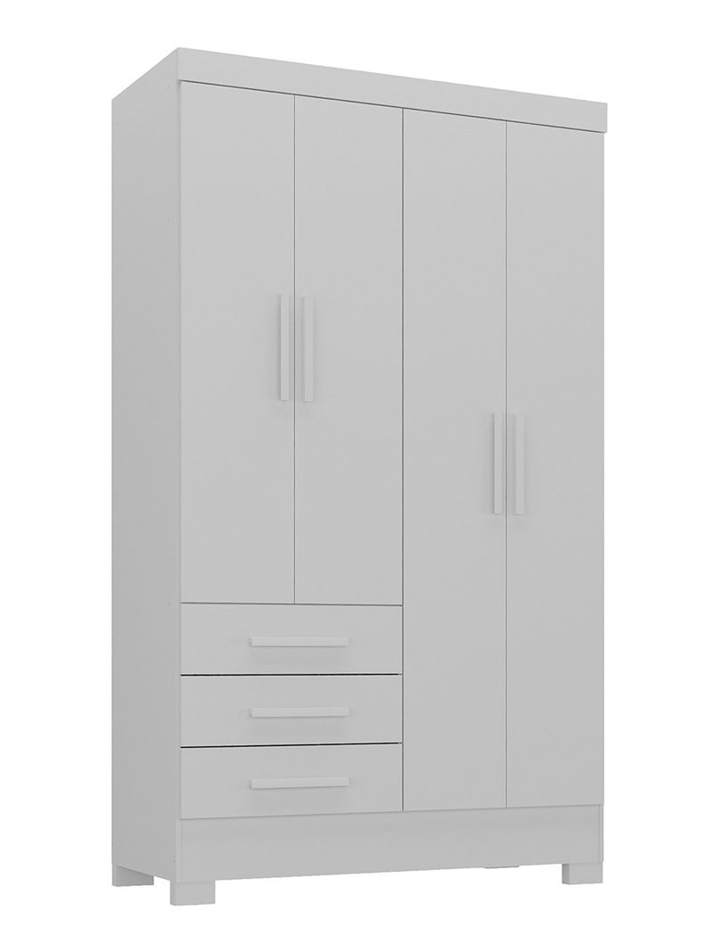 Clóset 4 Puertas 3 Cajones Paraty 200.5x108.4x40 cm