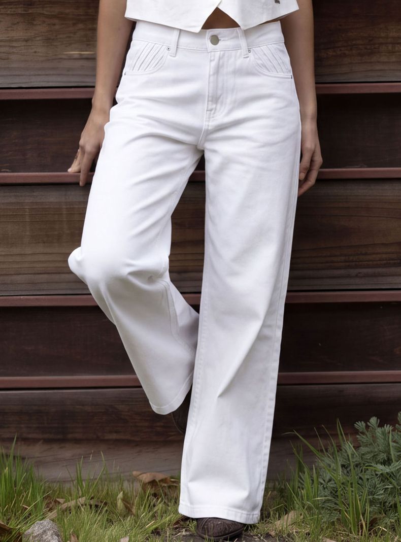 Pantalón Bolsillos Plisados
