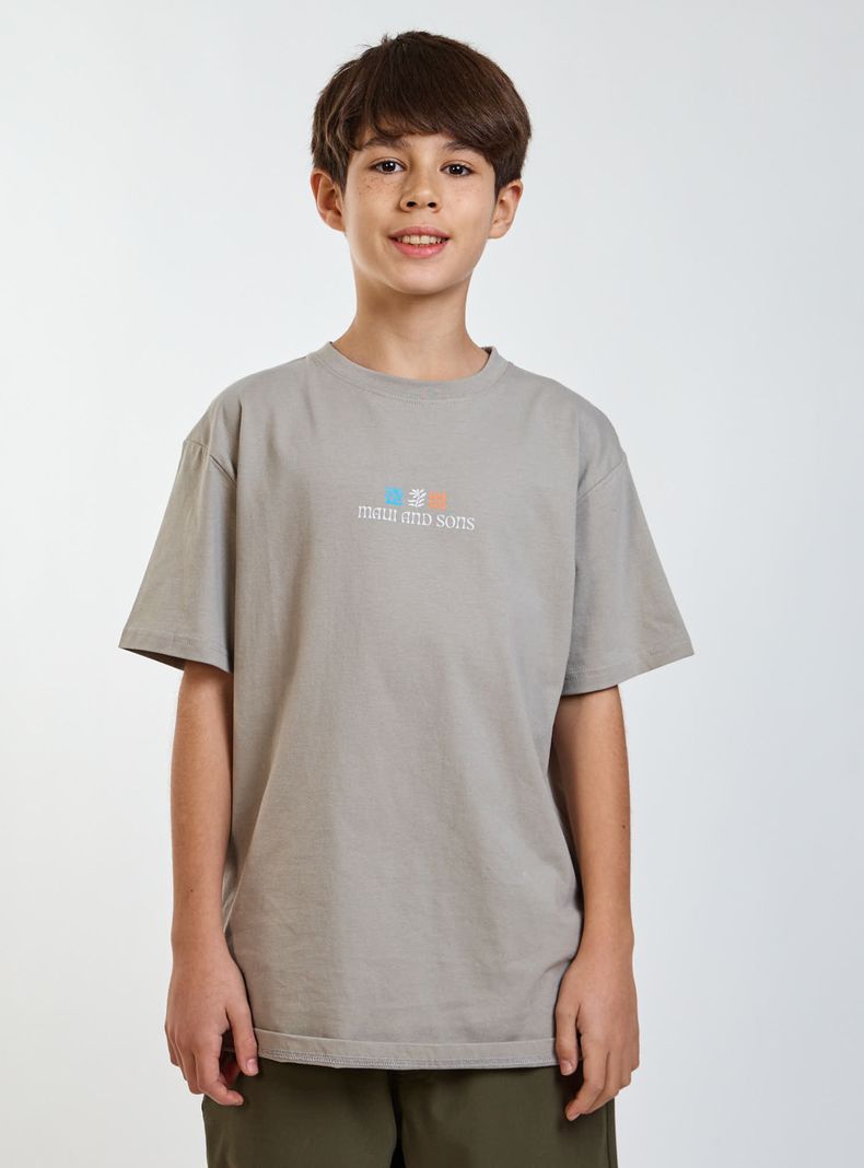 Polera Estampado Gráfico Naturaleza Espalda