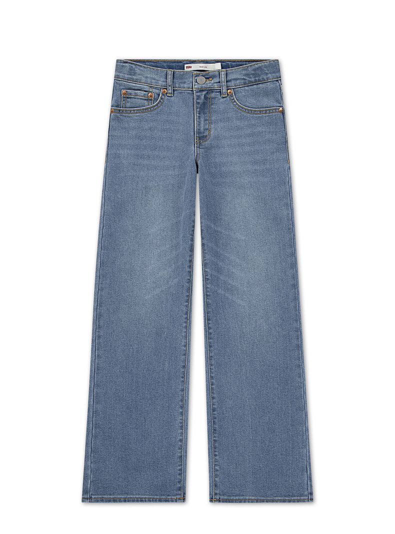 Jeans Modelo Wide Leg Tiro Alto Niña
