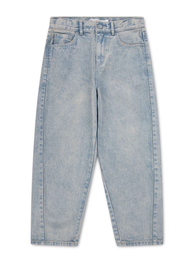Jeans Baggy Barrel Tiro Alto Niña
