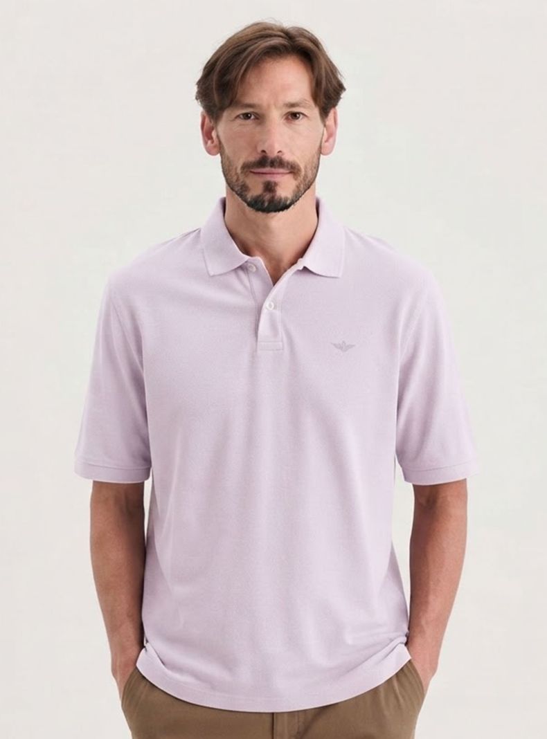 Polera Manga Corta Dkr Pique Polo Regular Botón