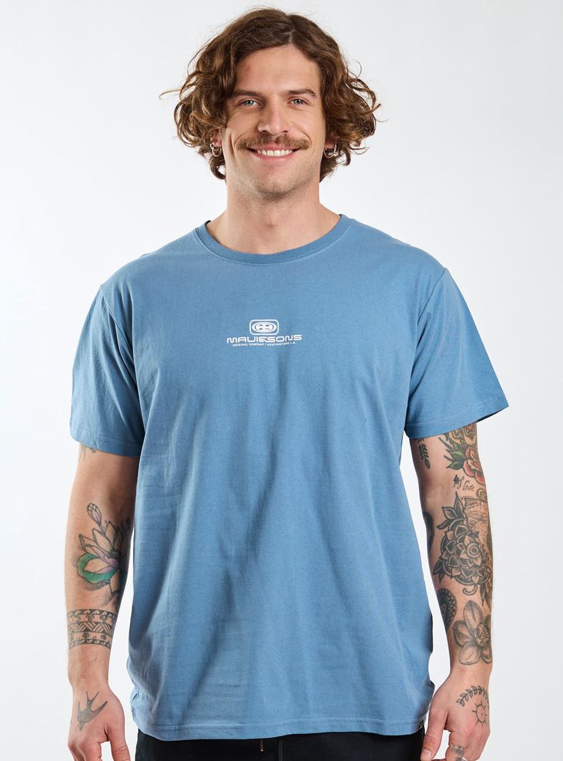 Polera Manga Corta Logo Frontal Estampado