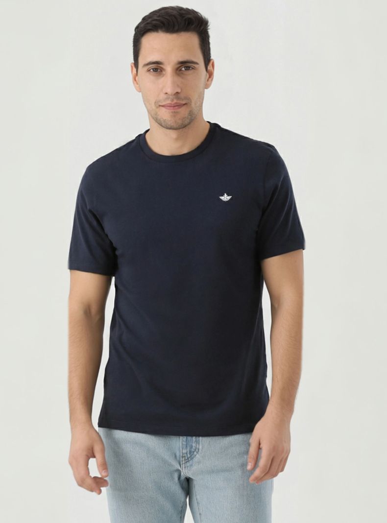 Polera Lisa Manga Corta Crewneck