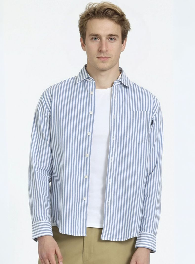 Camisa Manga Larga Dkr Oxford con Botones