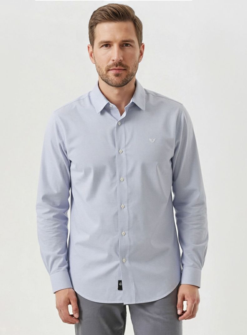 Camisa Manga Larga Dkr Workday Botones