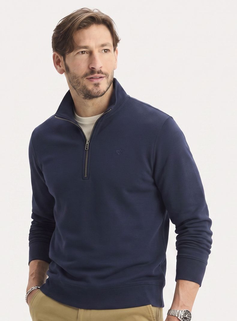 Polerón Liso Zip Fleece