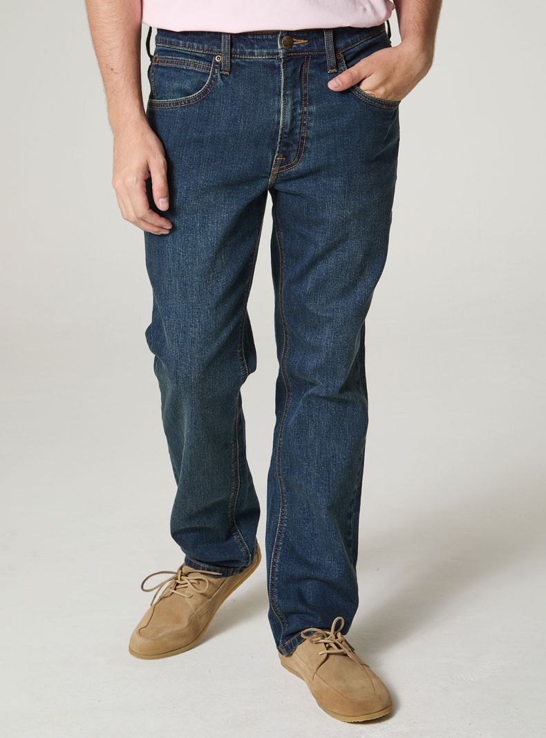 Jeans Brookly Straight Fit con Bolsillos