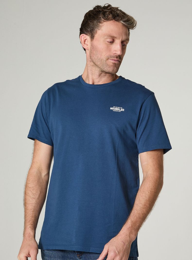 Polera Lisa con Logo Algodón