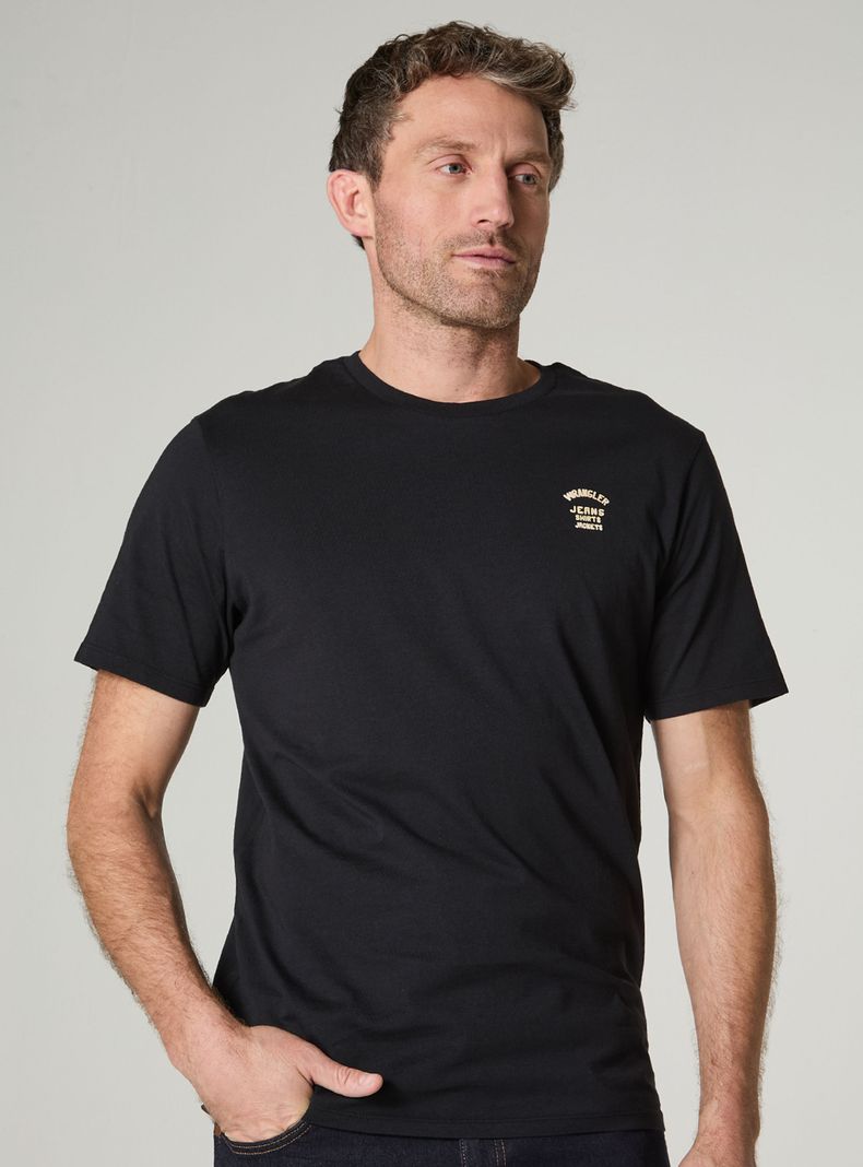 Polera Lisa con Logo Regular Algodón