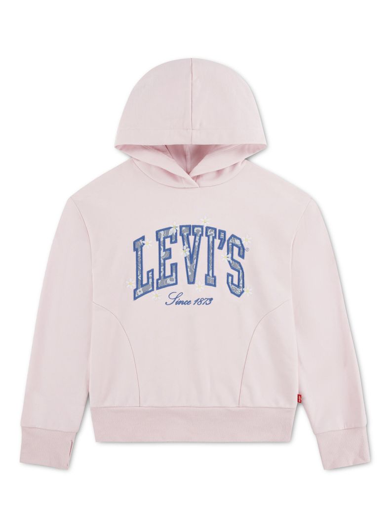 Polerón Hoodie Logo Bordado Floral Niña