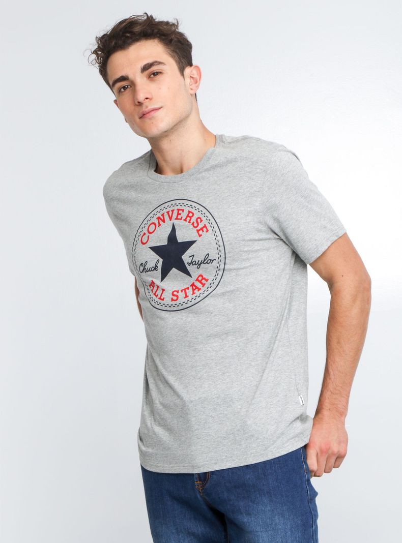 Polera Gris Manga Corta-0