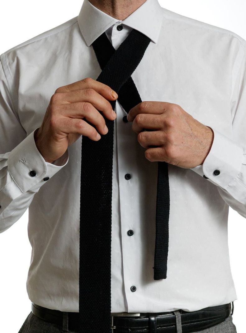 Camisa Cuello Nova Manga Larga Slim Fit