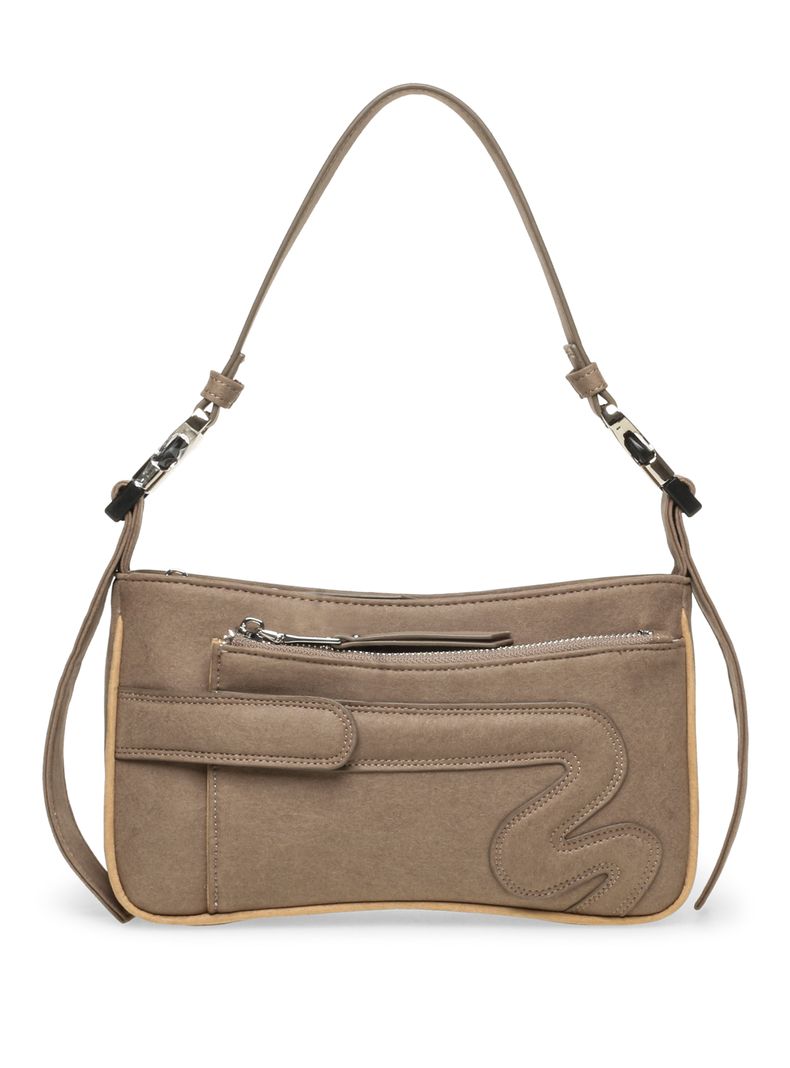 Cartera de Hombro Bmaye Taupe