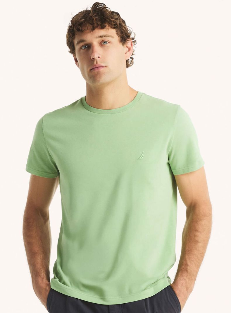Polera Lisa Cuello Redondo Manga Corta