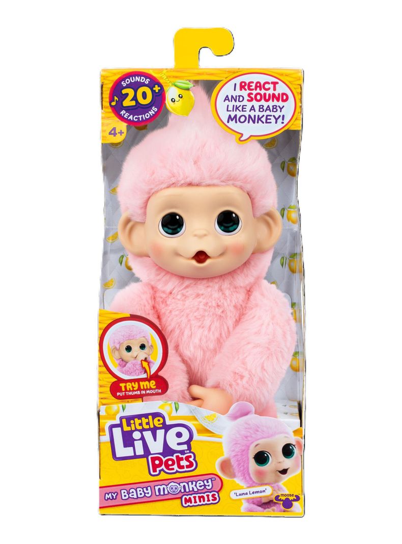 Peluche Baby Monkey Luna Lemon