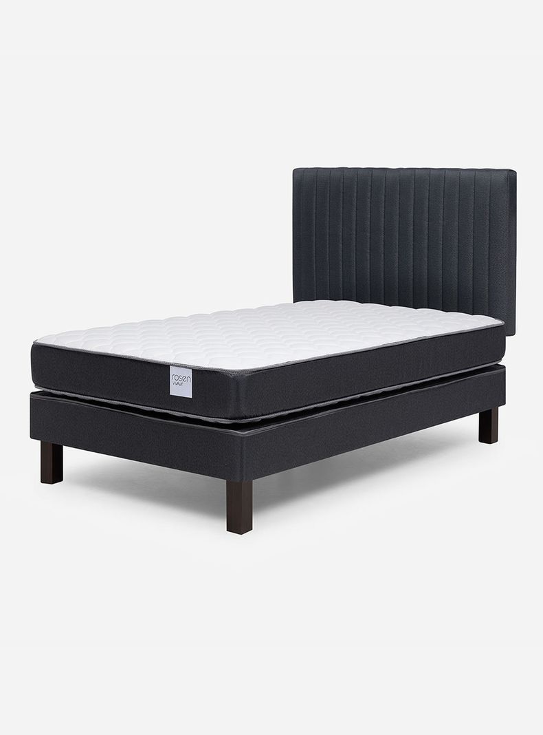 Cama Europea 1.5 Plazas Wave 1.05x1.90 R Lucio Grafito